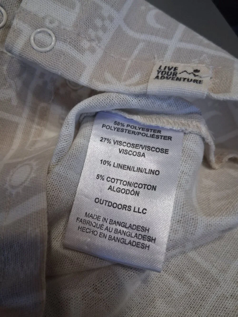 Eddie Bauer Baby Boys Button-Front Printed Romper Size 3–6M